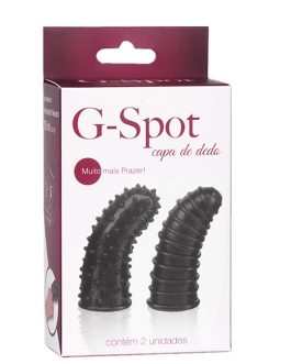 CONJUNTO CAPA DE DEDO G-SPOT TRANSPARENTE