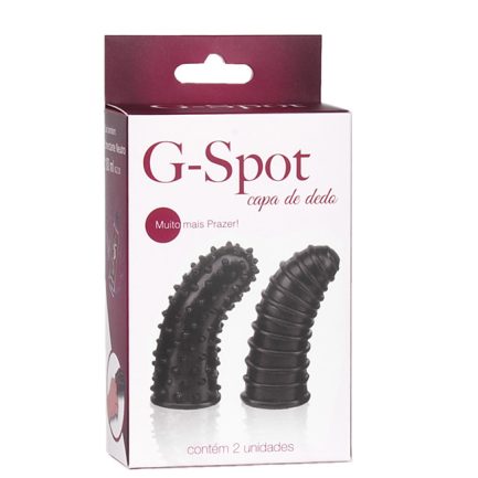 CONJUNTO CAPA DE DEDO G-SPOT TRANSPARENTE - Imagem 2